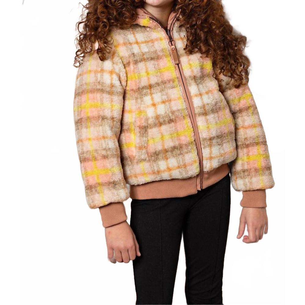 NEW NONO bomby reversible teddy winter coat in taupe